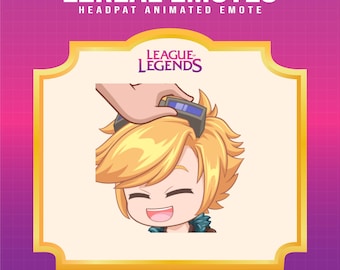 Ezreal Headpat Animated Emote | League of Legends Twitch Emote (Digital Files)