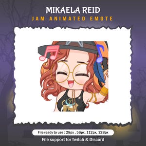 Mikaela Reid dead by daylight Jam emotes / DBD Twitch Emote
