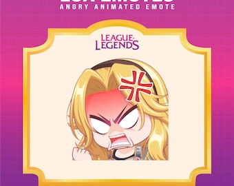 Lux Angry Emote | League of Legends Animated Twitch Emote (Digital Download)