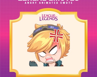 Ezreal Angry Emote | League of Legends Animated Twitch Emote (Digital Download)