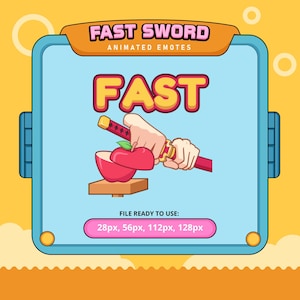 Fast Sword animated emotes | twitch emotes | kick emotes | emoji discord