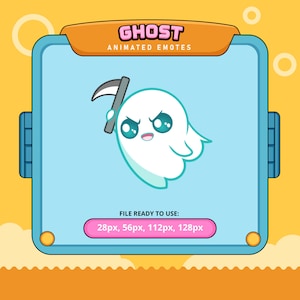 Ghost animated emotes | twitch emotes | kick emotes | emoji discord