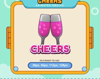 Cheers animated emotes | twitch emotes | kick emotes | emoji discord