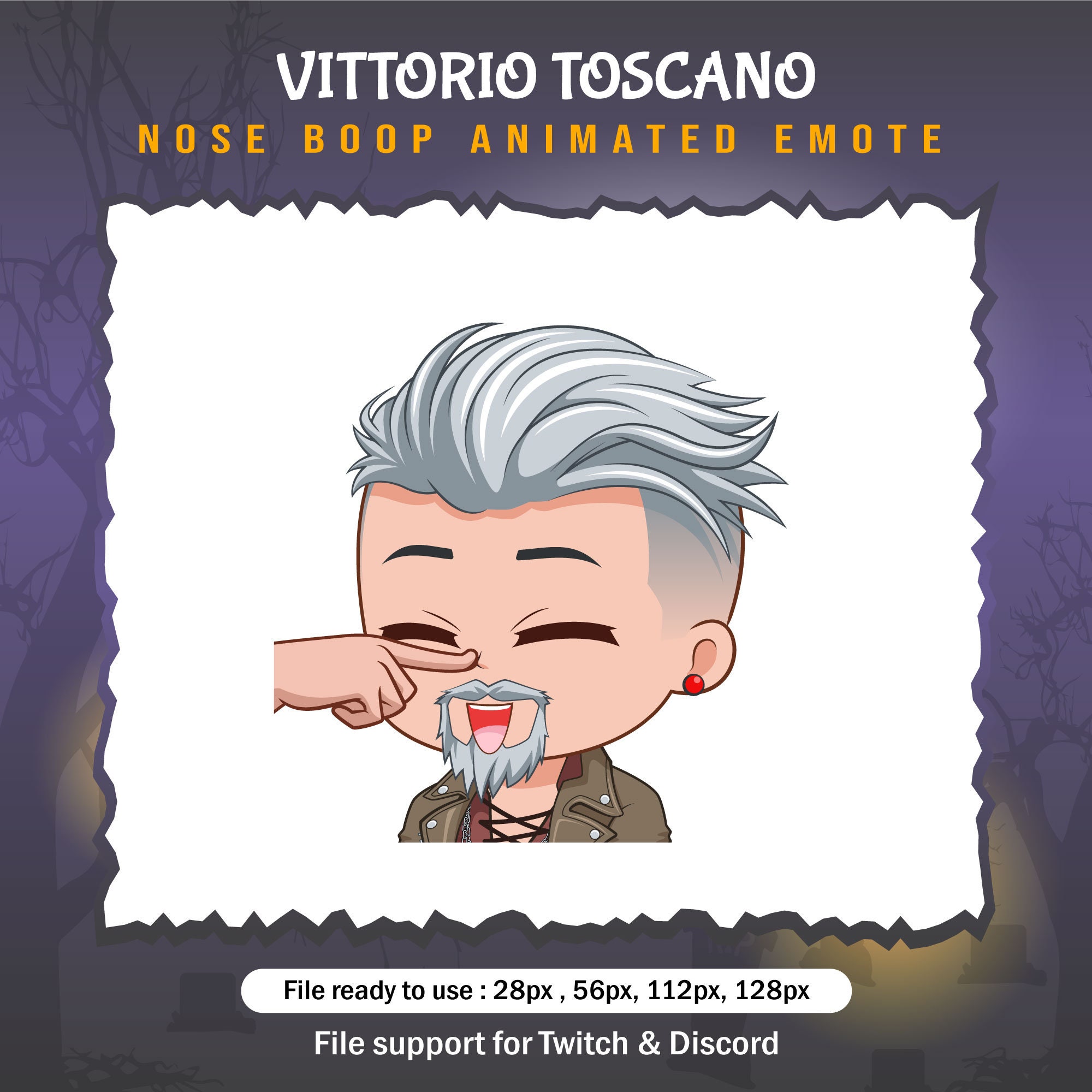 Vittorio dead by daylight Nose Boop emotes / DBD Twitch Emote