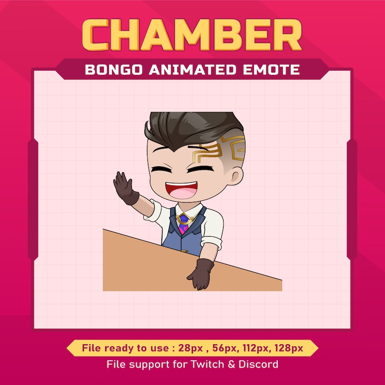 Chamber Valorant Bongo Animated Emote for Twitch | Twitch Animated ...