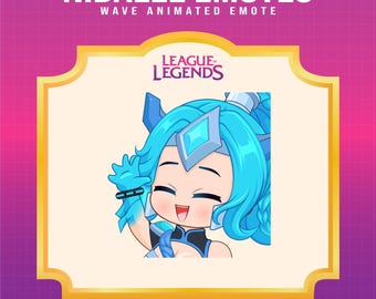 Nidalee Wave Emote | League of Legends Animated Twitch Emote (Digital Download)