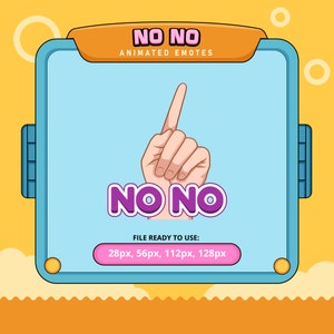 No No animated emotes | twitch emotes | kick emotes | emoji discord