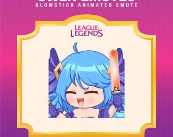 Gwen Glowstick Animated Emote for Twitch | League of Legends (Digital Download)