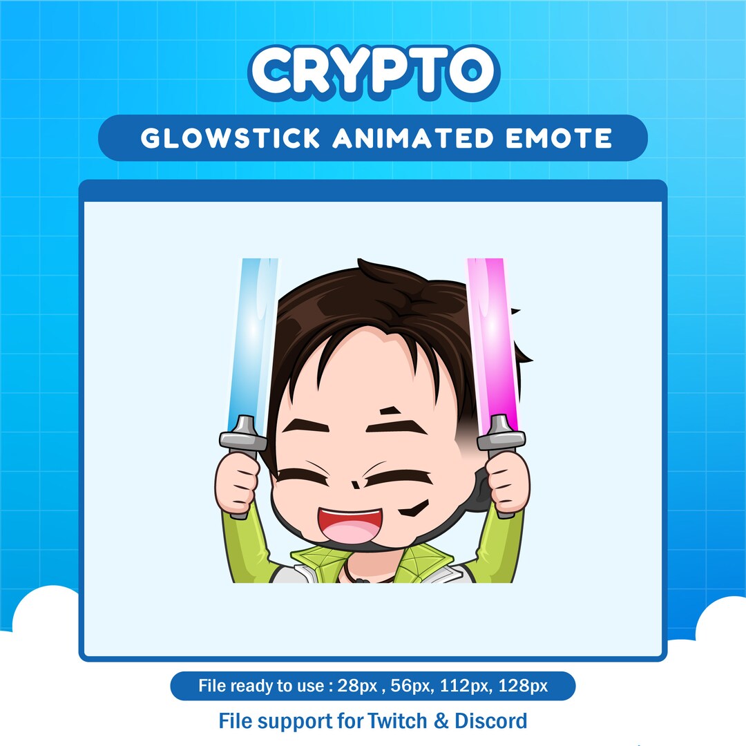 Crypto Apex Legends glowstick emote for twitch | Apex animated emotes