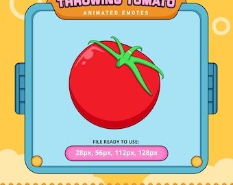 Throwing Tomato animated emotes | twitch emotes | kick emotes | emoji discord