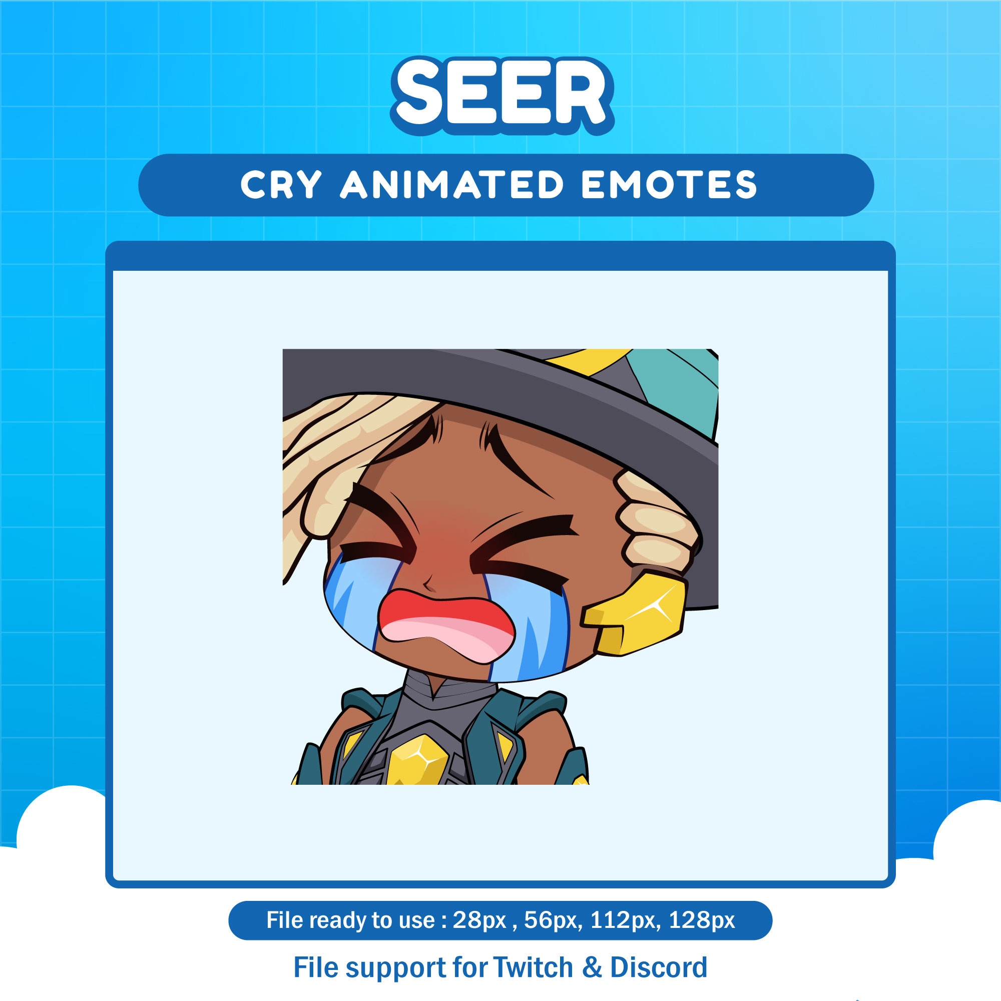 Seer Apex Legends Cry Emote for Twitch Apex Animated Emotes Etsy