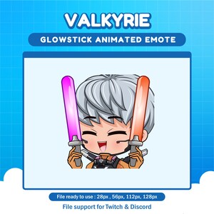 Valkyrie Apex Legends glow stick emote for twitch | Apex animated emotes
