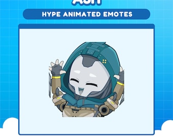 Ash Apex Legends Hype gesto para twitch / gestos animados de Apex