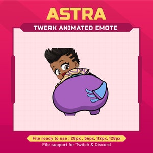 Astra Valorant twerk animated emote for discord / Booty emote / Discord Animated Emotes