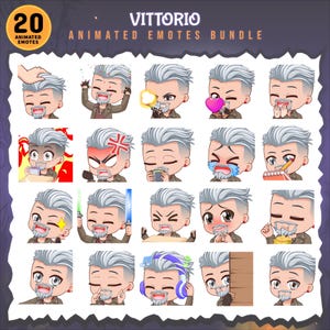 Vittorio Toscano Dead by Daylight Animated emotes bundle / 20 DBD Twitch Emote