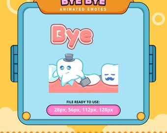 Bye Bye Animated Emote | Twitch, Kick, Discord (Digital Download)