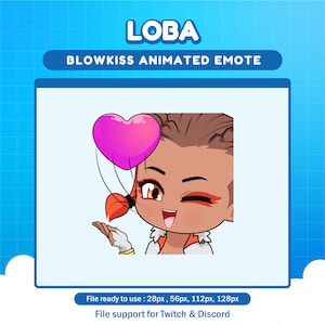 Loba Apex Legends Blows kiss emote for twitch | Apex animated emotes