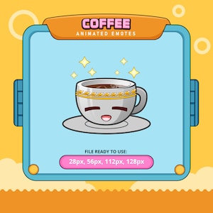 Emotes animados de café | emotes de contração | emotes de chute | discordância de emojis