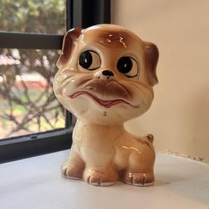 Big Eye Dog Figurine - Etsy