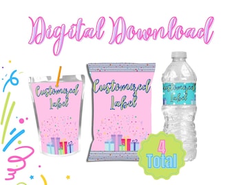 4 Customized Personalized Digital Labels