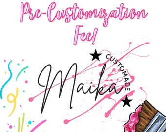 Pre Customization Fee 1-5 Labels