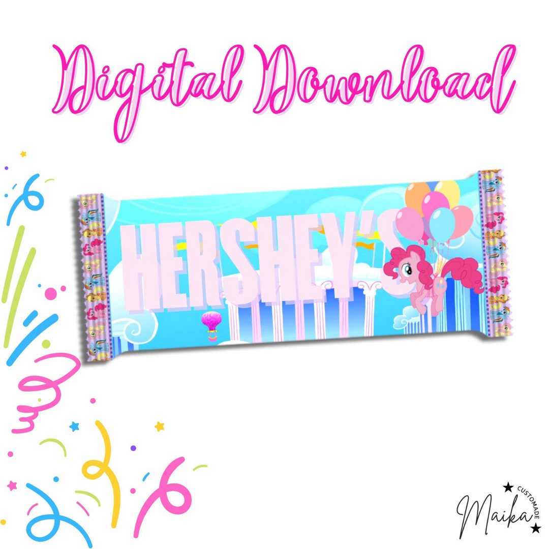 My Little Pony Hersheys Bar Label Digital Download Etsy