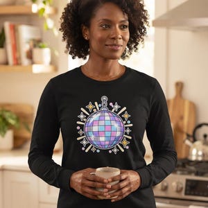 Disco Ball New Year Shirt, Hello 2027 Tee, NYE Party Top, New Year Gift image 9