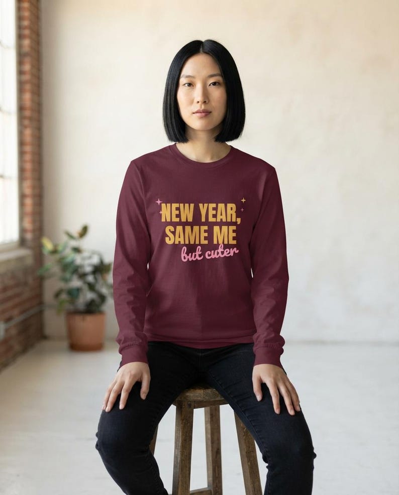 Funny New Year Shirt, New Year Same Me Tee, But Cuter or Just More Handsome afbeelding 8