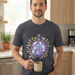 Disco Ball New Year Shirt, Hello 2027 Tee, NYE Party Top, New Year Gift image 4