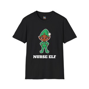 Nurse Elf Christmas Shirt, Cute Nurse Holiday Tee, Nurse Gift, Stethoscope Elf Top