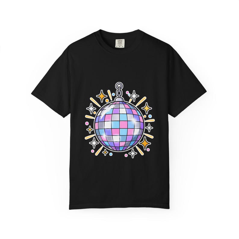 Disco Ball New Year Shirt, Hello 2027 Tee, NYE Party Top, New Year Gift image 1