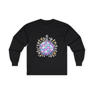 Disco Ball New Year Shirt, Hello 2027 Tee, NYE Party Top, New Year Gift image 2