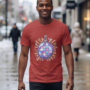 Disco Ball New Year Shirt, Hello 2027 Tee, NYE Party Top, New Year Gift image 6