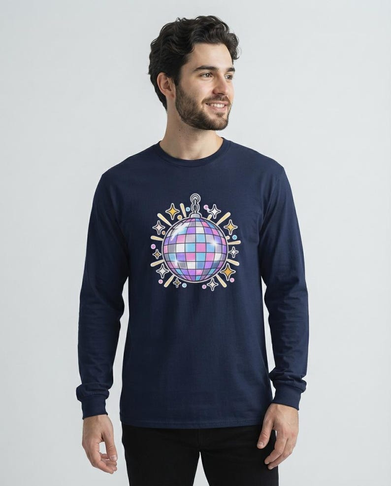 Disco Ball New Year Shirt, Hello 2027 Tee, NYE Party Top, New Year Gift image 7