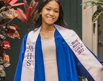 Estolas de Graduación, Personalizadas, Bordado