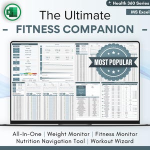 Ultimate Fitness Planner: Nutrition & Workout Excel Template