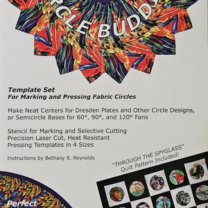Templates - Circle Buddies Template Set, Through The Spyglass Quilt Pattern and Template Set, Companion to Stack-n-Whack