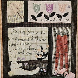Pattern - Seasons Under Heaven Spring Quilt/Wall Hanging Pattern, Physical Pattern