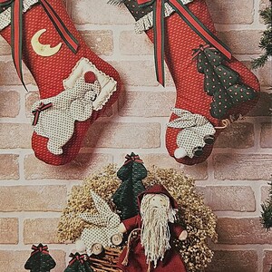 Pattern - The Stockings Were Hung Christmas Stocking Pattern, Physical Pattern