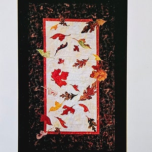 Pattern - Autumn Leaf Dance Quilt Pattern, Physical Pattern