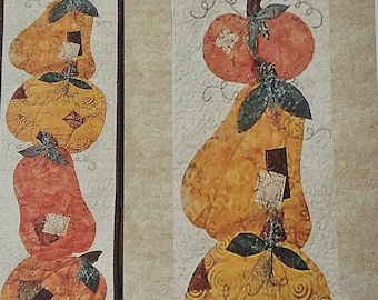 Pattern - Pumpkin Stack Pattern, Quilt/Wall Hanging/Table Runner Pattern, Physical Pattern