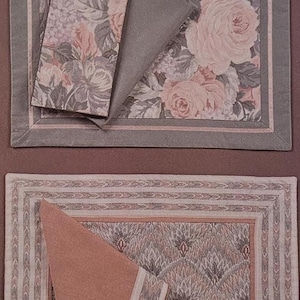 Pattern - Placemats Plus, Rectangle-Octagon-Elongated Octagon and Napkins, Physical Pattern