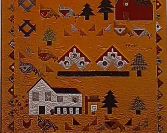 Pattern - Chicken Barn Dance Quilt Pattern, Physical Pattern