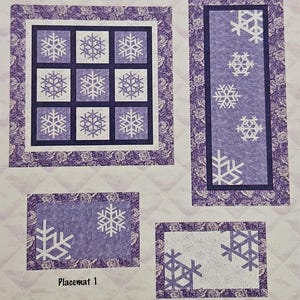 Pattern - Get Set For Winter Pattern, Wall Hanging Placements and Table Runner Pattern, Physical Pattern