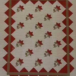 Pattern - Floating Flowers Quilt Pattern, Physical Pattern