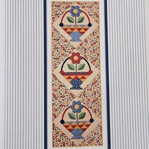 Pattern - Blooming Baskets Table Runner Pattern, Physical Pattern