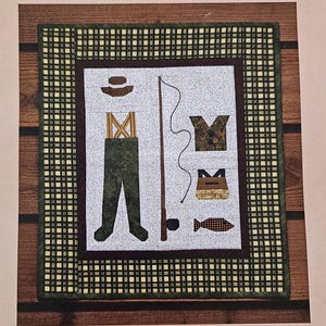 Pattern - Fly Fishing Wall Quilt Pattern, Physical Pattern