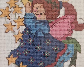 Kit - Star Angel Cross Stitch Kit, Angel Picture Kit