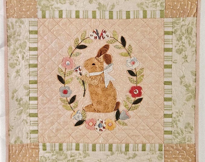 Pattern - Garden Bunny Quilt Pattern, Physical Pattern - Etsy