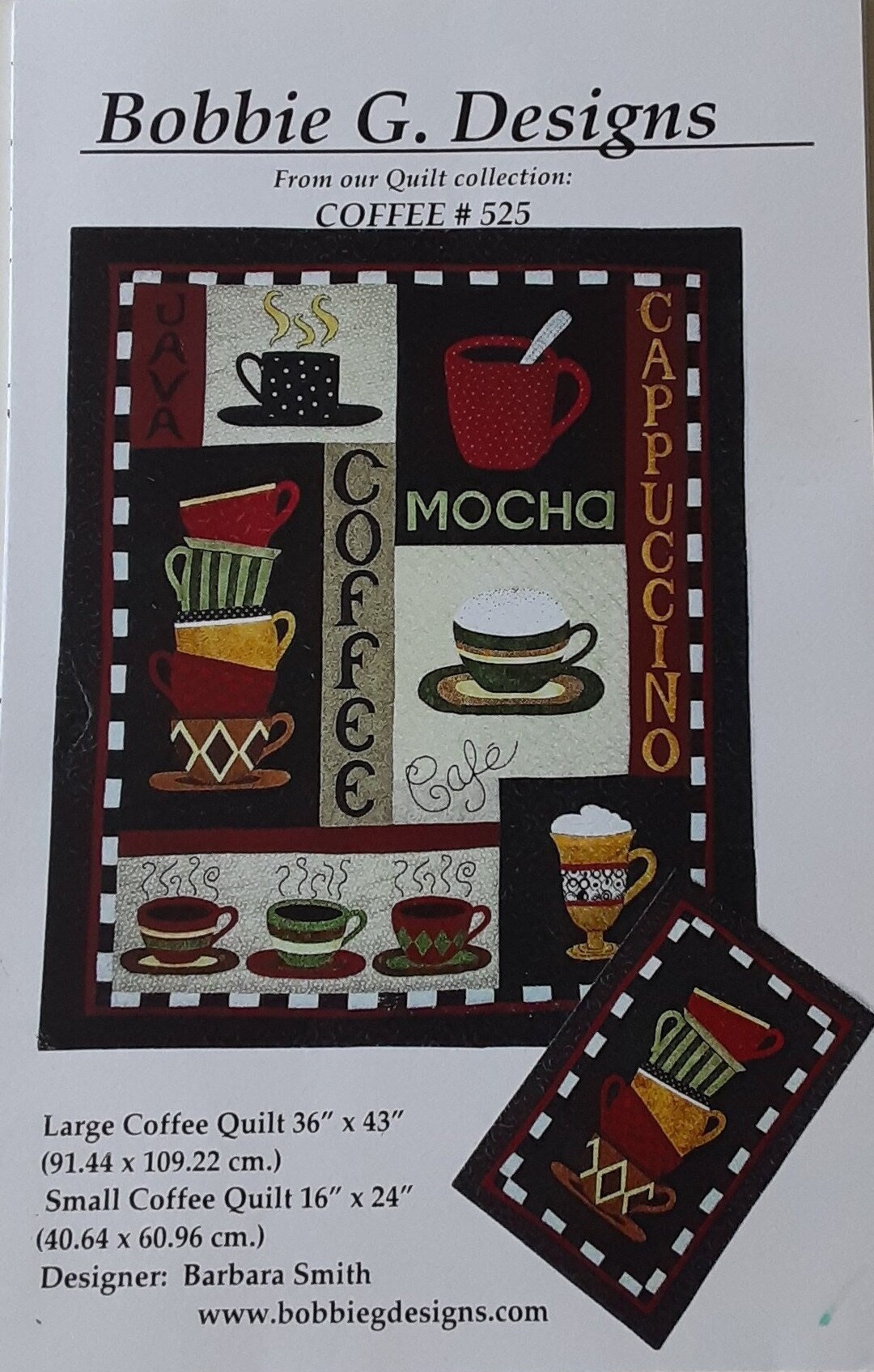 Coffee Quilt Pattern Physical Pattern Etsy